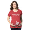 Bump's First Valentine's Day Maternity Tshirt