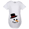 Snowman Face Maternity Tshirt