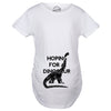 Hoping For A Dinosaur Maternity Tshirt