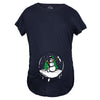 Snow Globe Snowman Maternity Tshirt