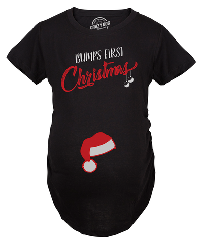 Bump's First Christmas Maternity Tshirt