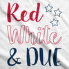 Red White And Due Maternity Tshirt