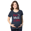 Red White And Due Maternity Tshirt