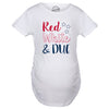 Red White And Due Maternity Tshirt