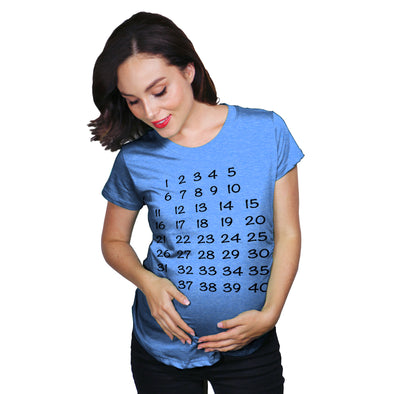 Calendar Countdown Maternity Tshirt