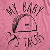 My Baby Loves Tacos Maternity Tshirt