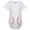 Baseball Laces Maternity Tshirt