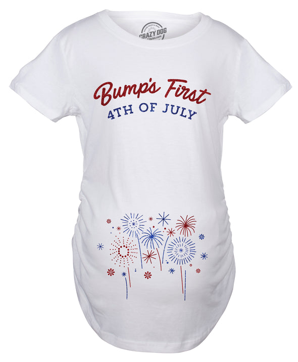 Bump's First 4th Of July Maternity Tshirt