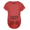 Daddy Did It Maternity Tshirt