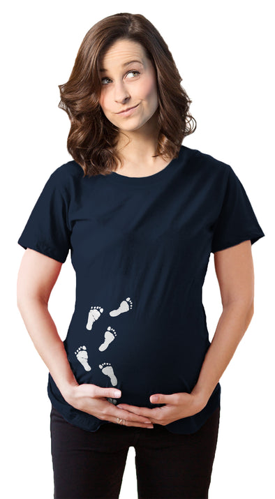 Footprints Maternity Tshirt