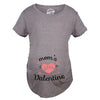 Mom's Little Valentine Maternity Tshirt