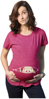 Peeking Baby Maternity Tshirt