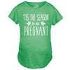 Tis The Season to Be Pregnant Holiday Maternity Tshirt