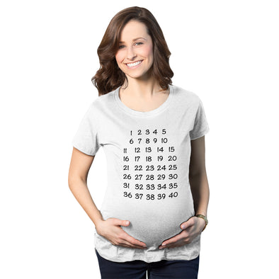 Calendar Countdown Maternity Tshirt