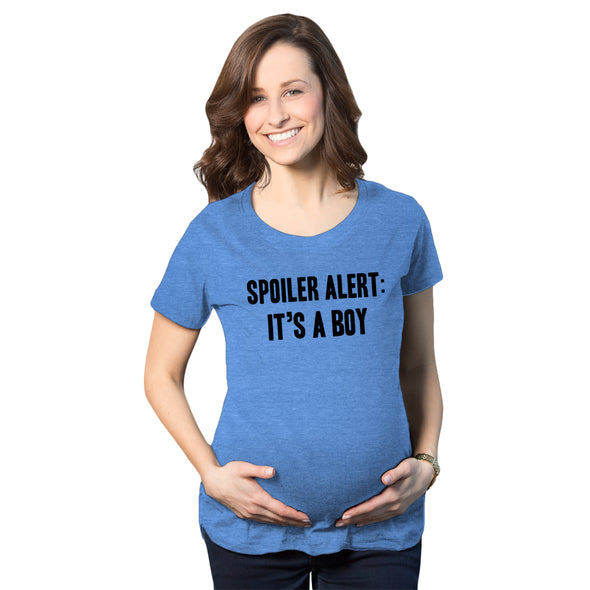 Spoiler Alert: It's a Boy Maternity Tshirt