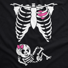 Skeleton Baby Girl Maternity Tshirt