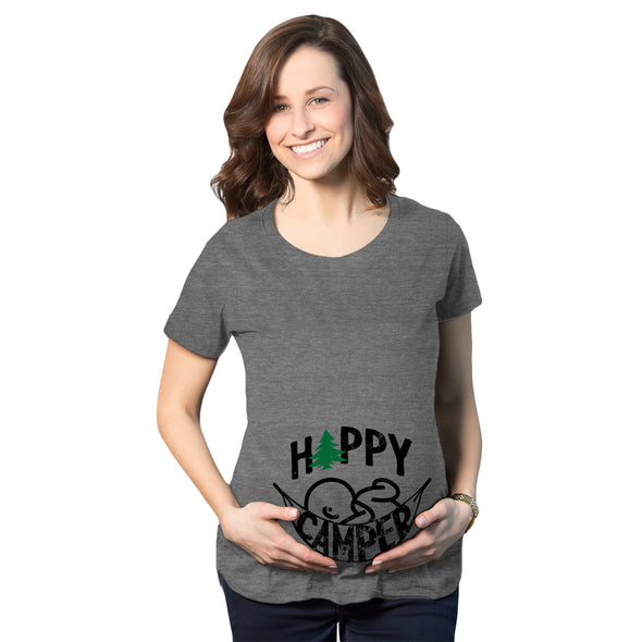 Happy Camper Maternity Tshirt