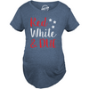 Red White And Due Maternity Tshirt