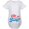 Red White And Bump Maternity Tshirt