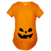 Teardrop Eyes Pumpkin Face Maternity Tshirt